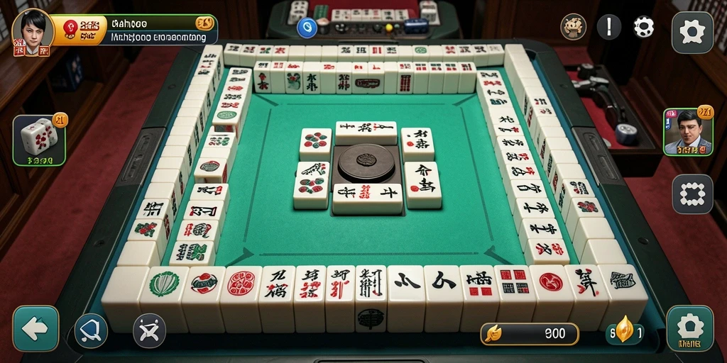 Screenshot gameplay seru dalam game Mahjong 8ZK.