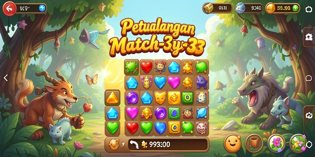Tangkapan layar gameplay seru dalam 9939 yang penuh warna.
