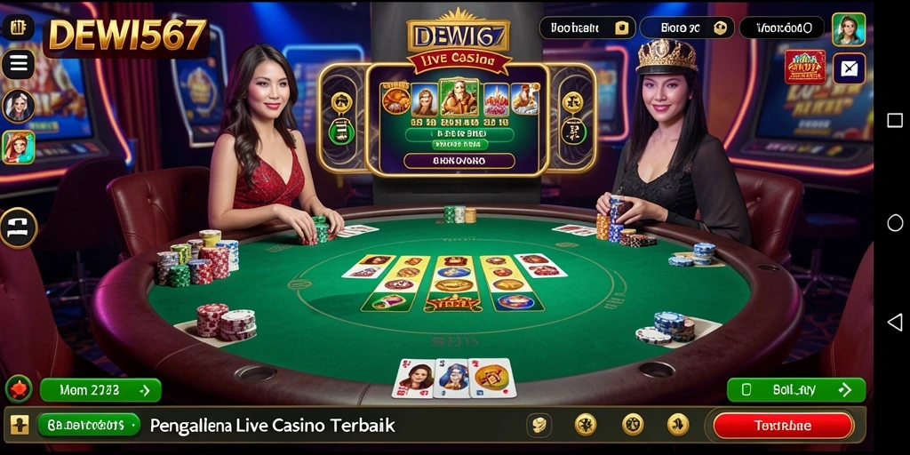 Gameplay Live Casino menarik di DEWI567 dengan dealer profesional.