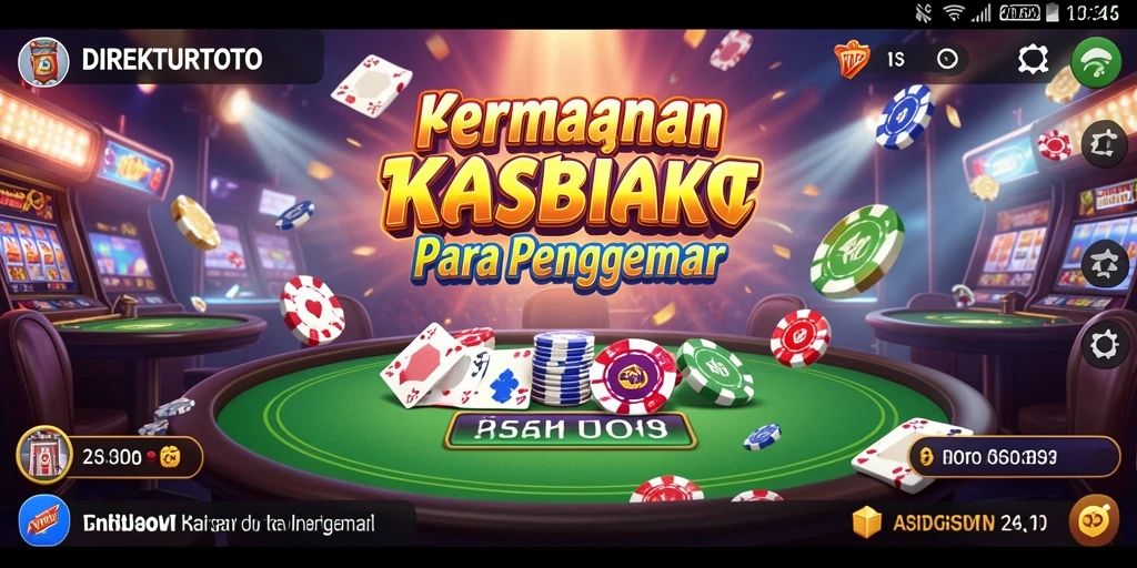 Tampilan permainan kasino yang seru dan interaktif di DIREKTURTOTO.