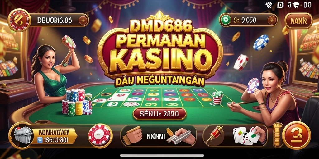 Tampilan gameplay DMD686 yang mengesankan dan interaktif.