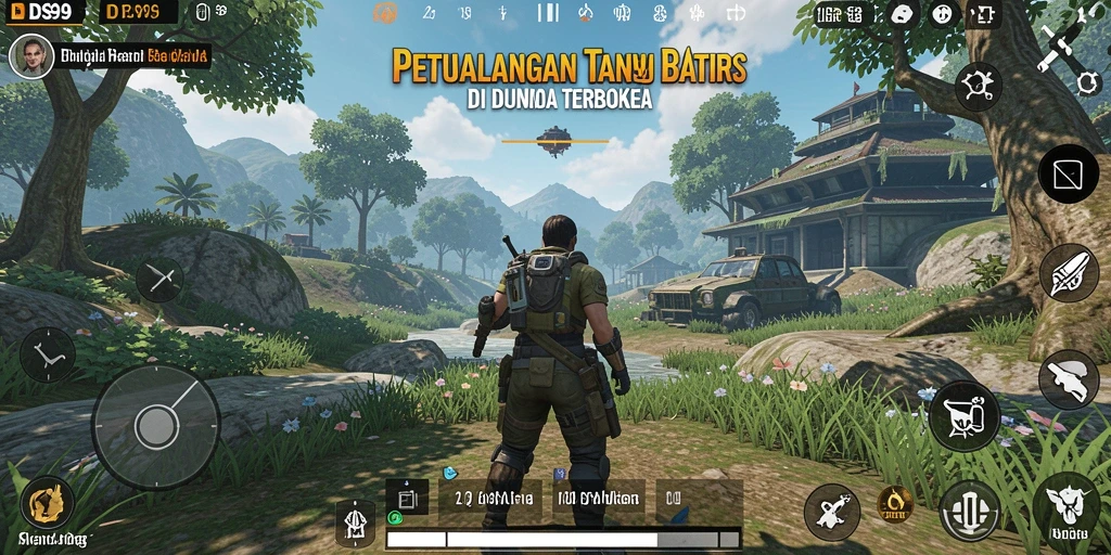 Gambar gameplay DS99 menampilkan eksplorasi dunia terbuka yang luas dan menarik.
