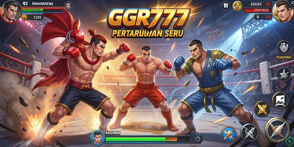 Screenshot gameplay GGR777 menampilkan aksi pertarungan yang mendebarkan.