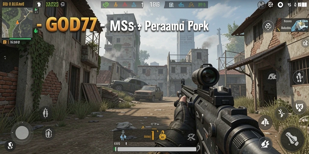 Screenshot gameplay menunjukkan aksi intens dalam permainan FPS.