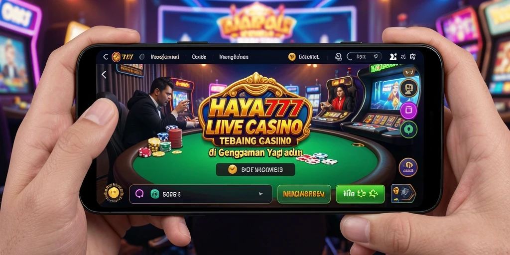 Tampilan menarik dari permainan Live Casino di HAYA777.