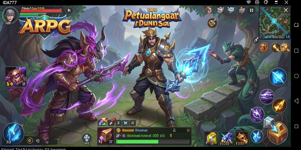 Gameplay ARPG yang mendebarkan dan penuh aksi.