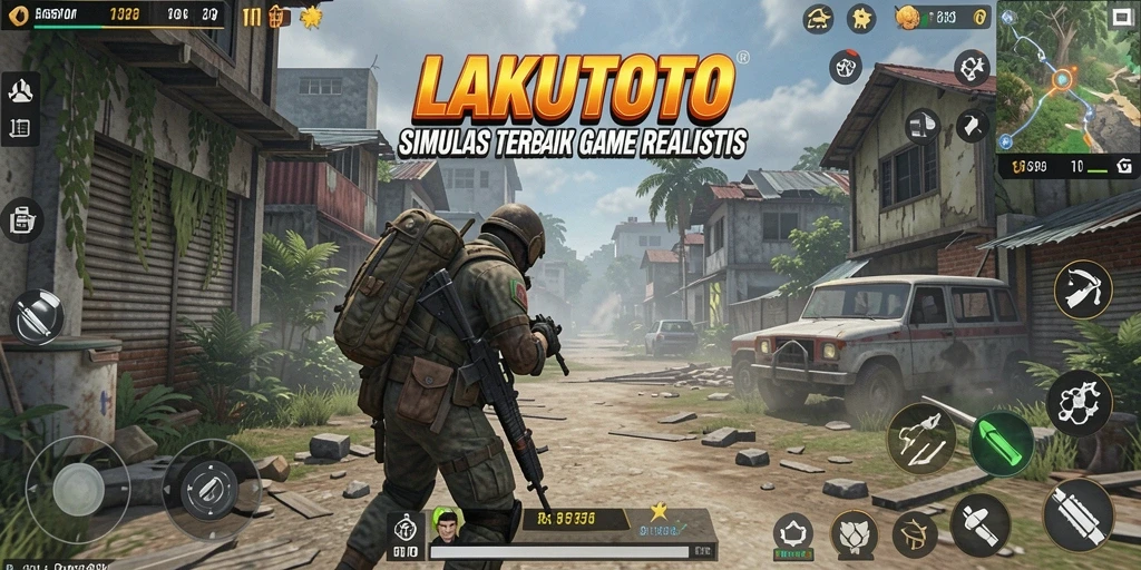Screenshot utama LAKUTOTO menampilkan gameplay Simulation yang realistis.