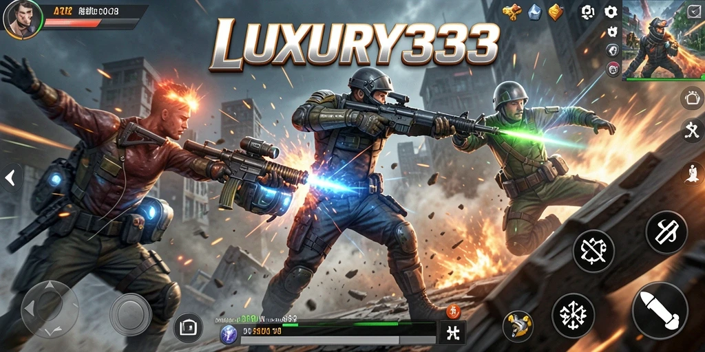Gameplay LUXURY333 yang menegangkan dan penuh aksi.