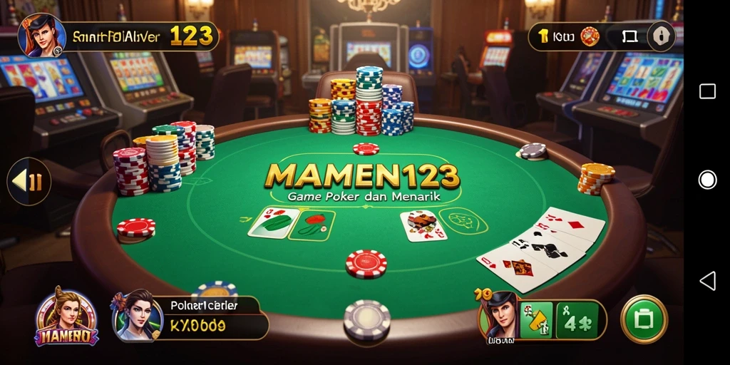 Tampilan gameplay menarik dalam MAMEN123 dengan fitur interaktif.