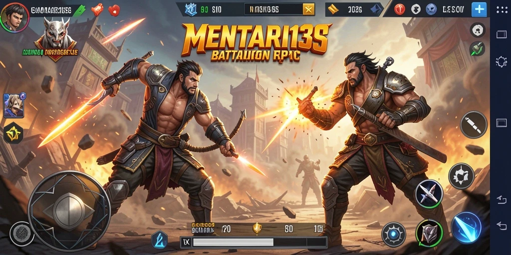 Screenshot dari gameplay Battle Royale yang mendebarkan di MENTARI138.