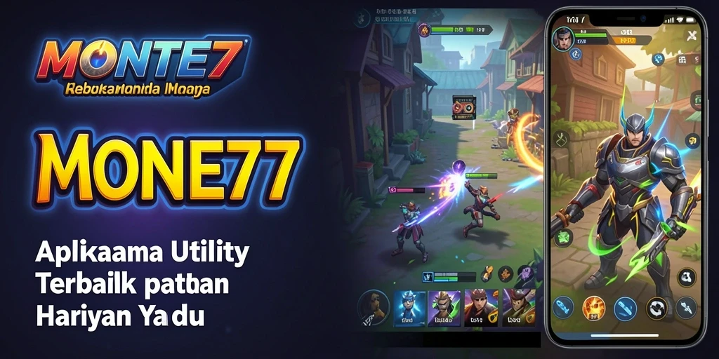Screenshot MONTE77 menampilkan antarmuka aplikasi Utility yang intuitif.