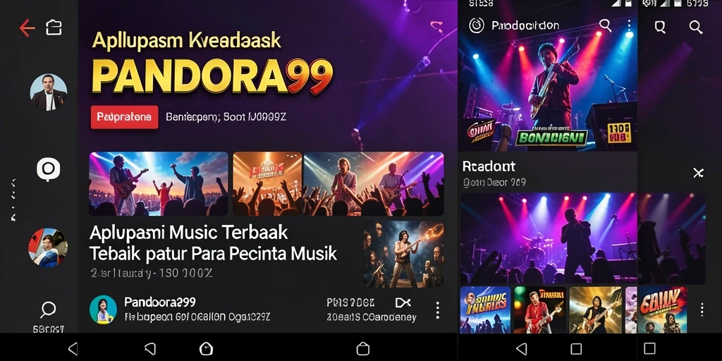 Tampilan antarmuka PANDORA99 yang menarik dan mudah digunakan.