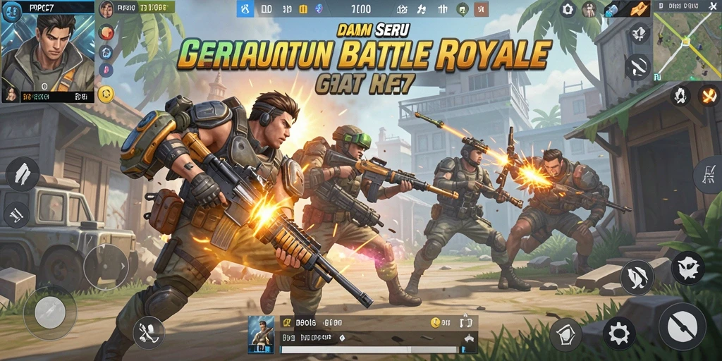 Gameplay mendebarkan dari PCPC7 dengan aksi Battle Royale intens.