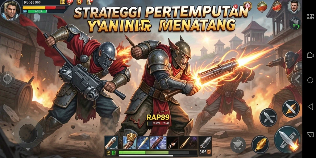 Tampilan gameplay RAP89 yang penuh strategi dan pertempuran.
