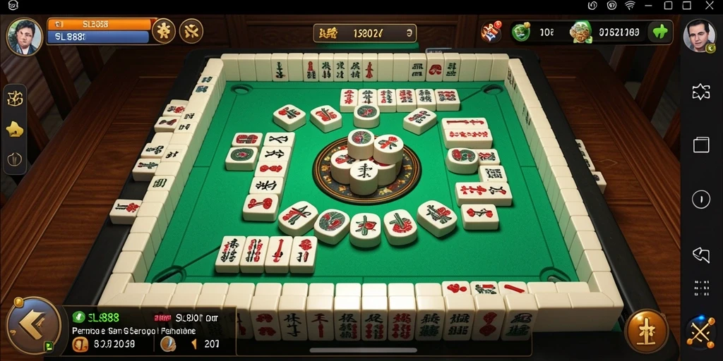 Tampilan gameplay menegangkan saat bermain Mahjong di SL888.