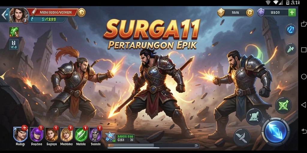 Tampak aksi seru dalam pertarungan di SURGA11.