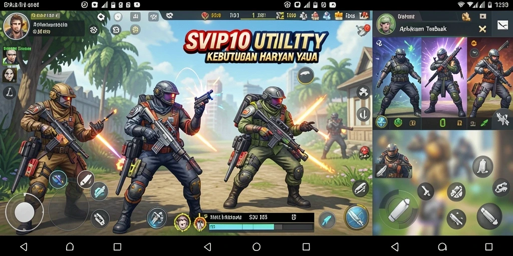 Tampilan utama SVIP10 yang menampilkan berbagai fitur Utility.
