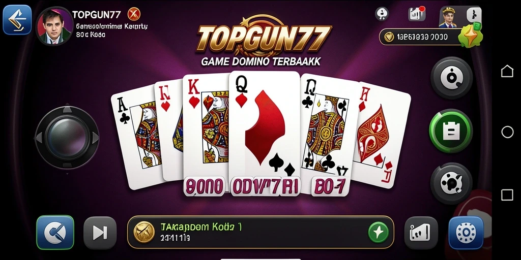 Tangkapan layar gameplay TOPGUN77 menampilkan pengalaman bermain Domino yang seru.