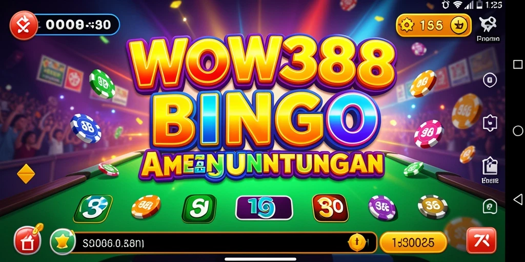 Screenshot WOW388 menampilkan gameplay menarik Bingo yang penuh warna.